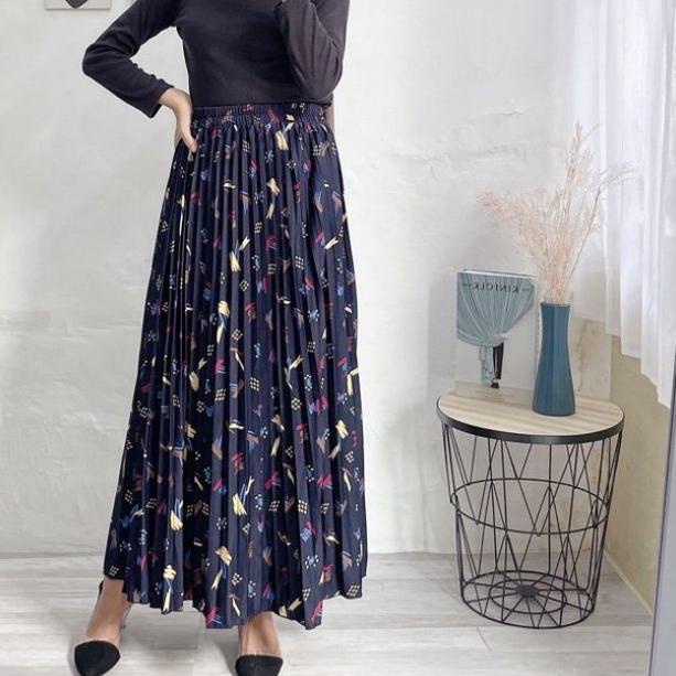 ℮ JNW-ROK PLISKET MOTIP KEMBANG ABSTRAK DAISY/DAILY/YEJIN/MOTIP KEMBANG ROK PLISKET ALLSIZE ✹
