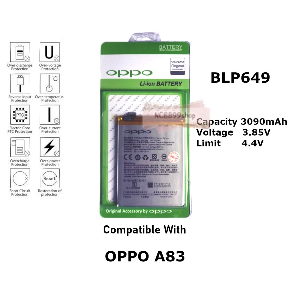 Batre Baterai Battery Original Oppo BLP649 A83