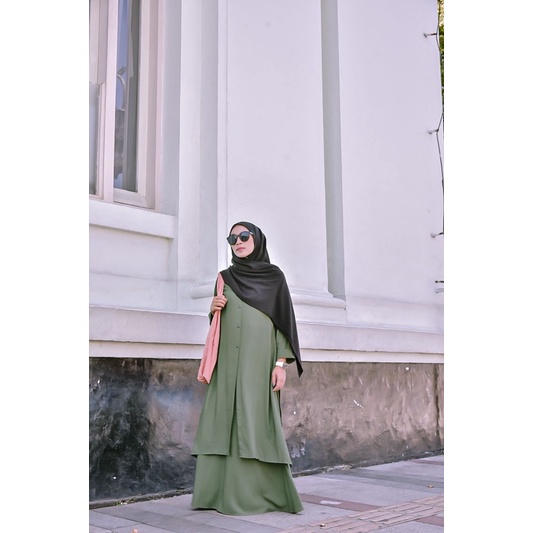 UMROH SETT SETELAN TUNIK ROK RAYON SALJU BRANDSTORE MUSLIM BY YUNA