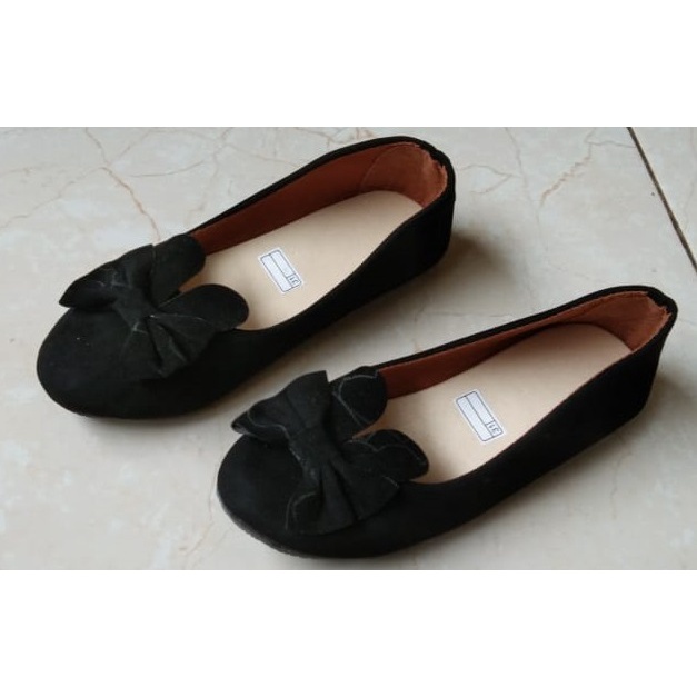 Sepatu FlatShoes Anak Perempuan Pita Kelinci Ukuran 21-35