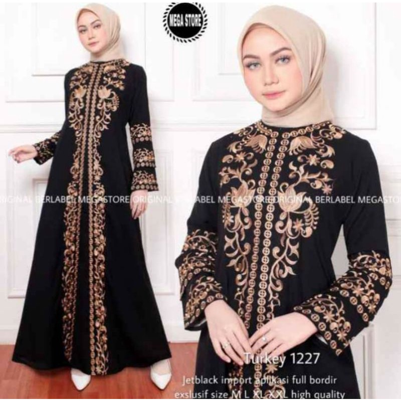 Gamis Abaya Hitam baju kurung muslim abaya turkey abaya turki baju muslim abaya hitam modern abaya t