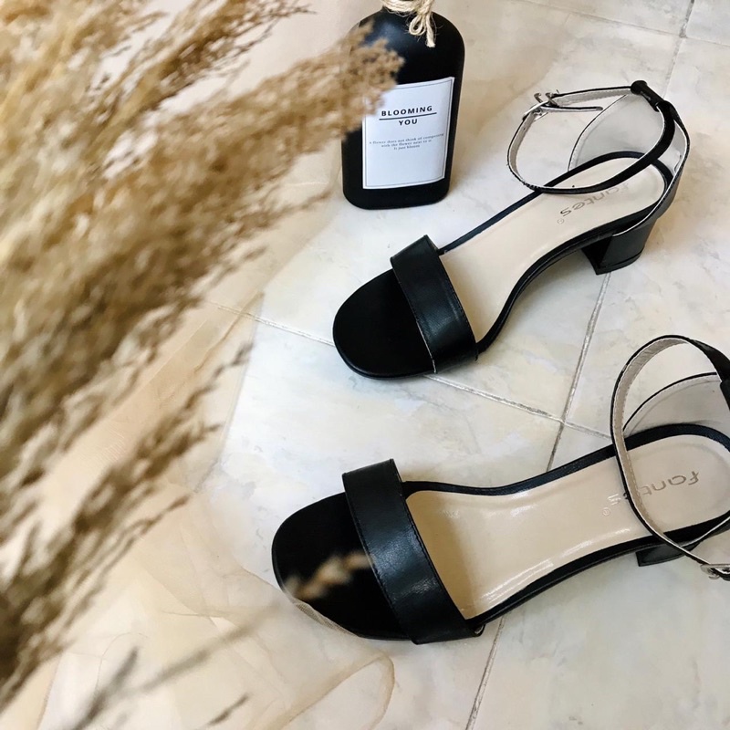 sandal hak tahu wanita korean style 2021