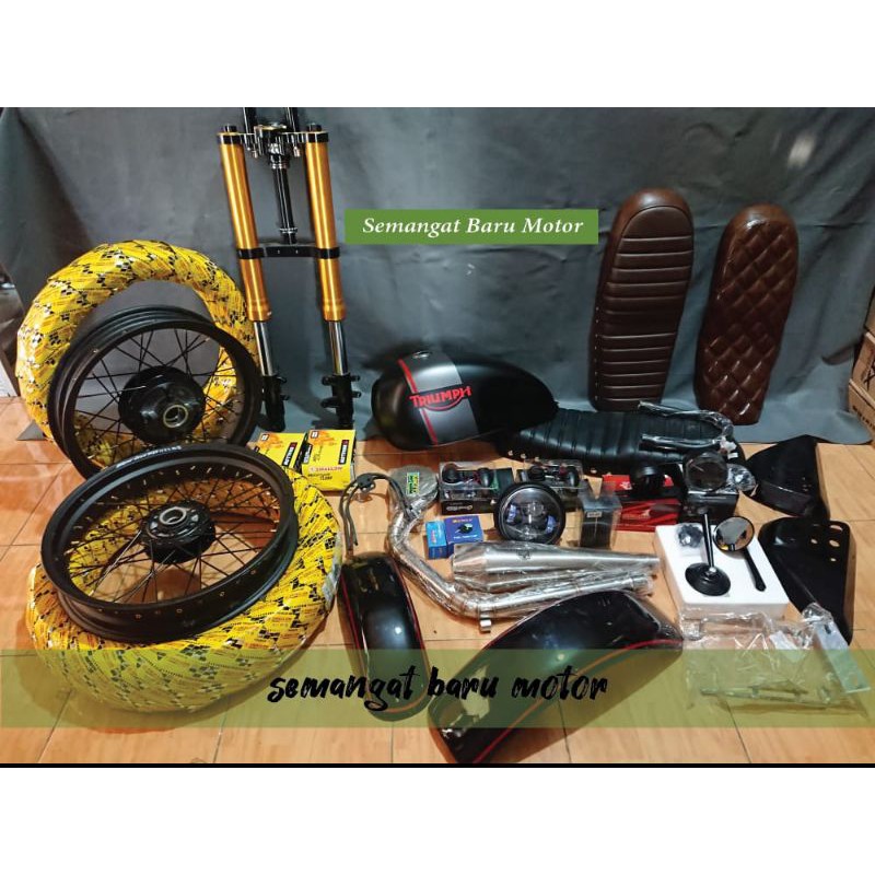 PAKET JAPSTYLE NEW MEGAPRO MONOSHOCK /TIGER FULLSET SEMOTOR