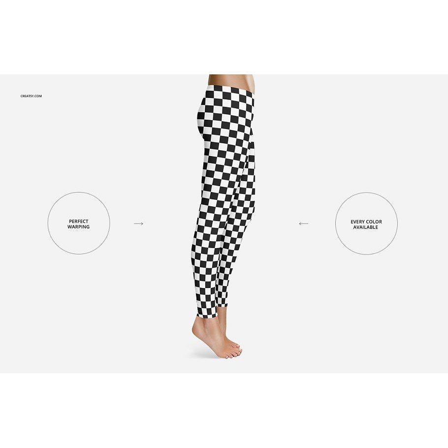 Leggings Long Mockup Set - Photoshop