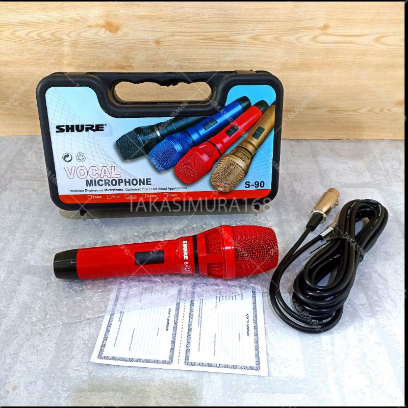 Mic kabel shure s90 kualitas premium quality