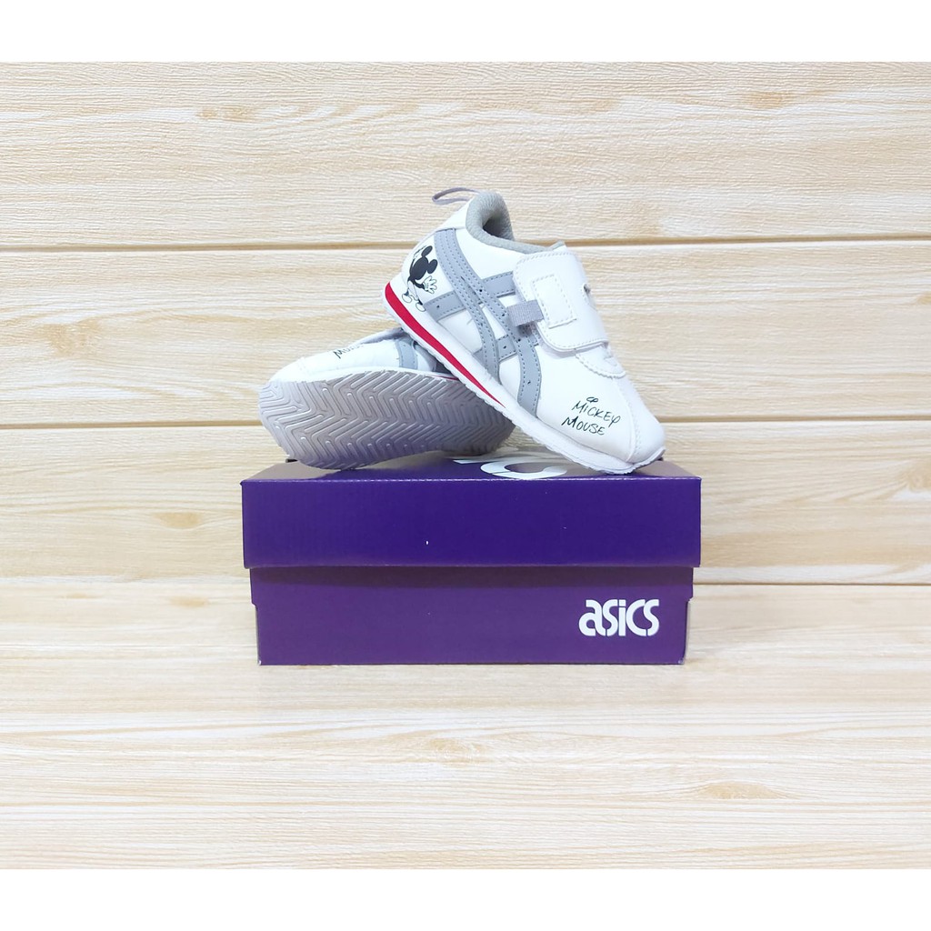 SEPATU SNEAKER ANAK PEREMPUAN CEWEK SLIP ON VELCRO MOTIF MICKEY MOUSE SIZE 24-33