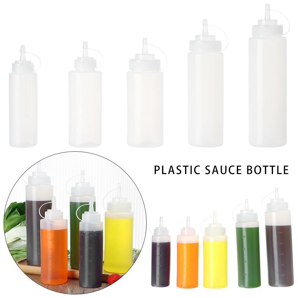 Solighter Squeeze Sauce Bottle Alat Dekorasi Bumbu Plastik Storage Tank Condiment Botol Pencet