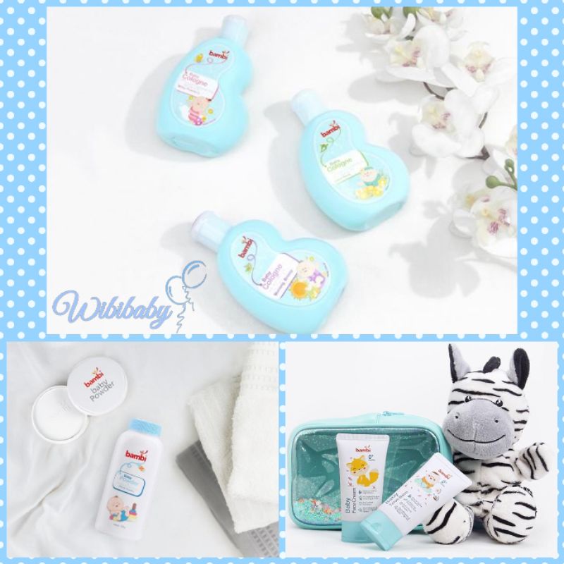 Bambi Baby Compact Powder 40gr / Cologne 100ml / Refill Compact Powder 40gr / Anti Mosquito Lotion 50ml / Mild Lotion 100ml