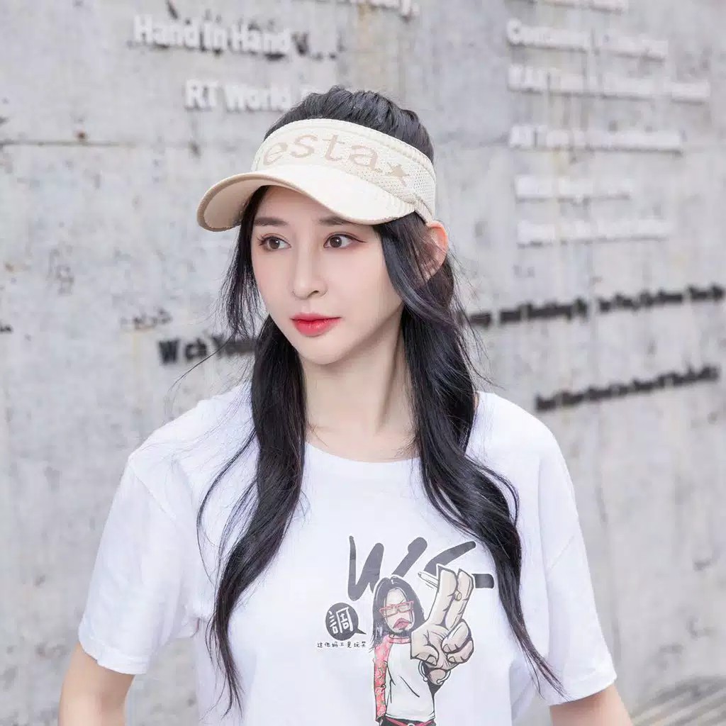 ♥TMALL88♥ Topi Baseball Musim Panas Kosong ats Perlindungan Uv Siesta