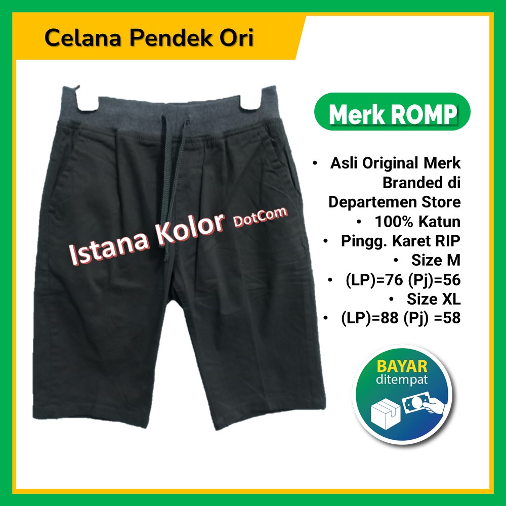 Celana Pendek ROMP Nevada Liquid AX House Kolor Pria Wanita Cowok Chinos Cargo Asli Original Matahar