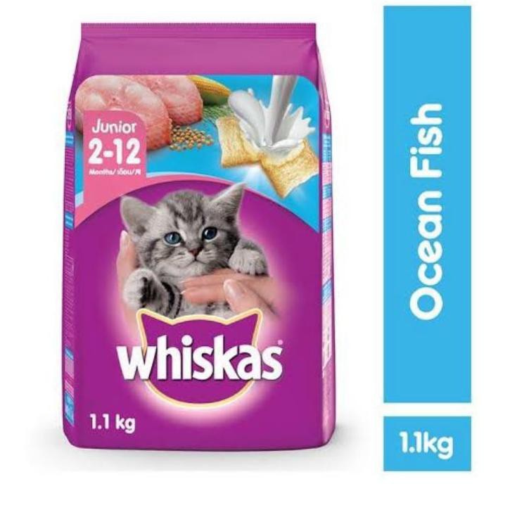 Whiskas  | Whiskas  Rasa Ocean Fish 1,1 Kg | Whiskas  Mackerel 1,1 Kg | Dry Food .