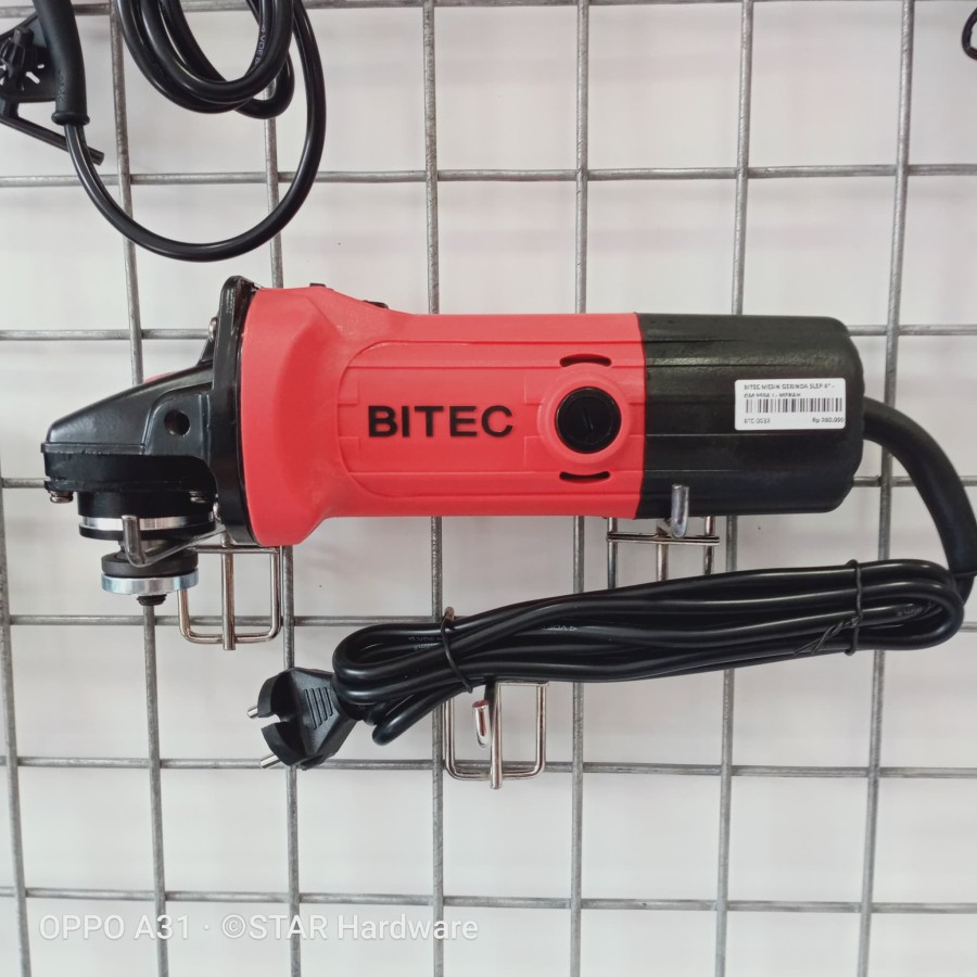 Bitec Mesin Gerinda Tangan 4" GM 9554 j - Disc Grinder Red Series