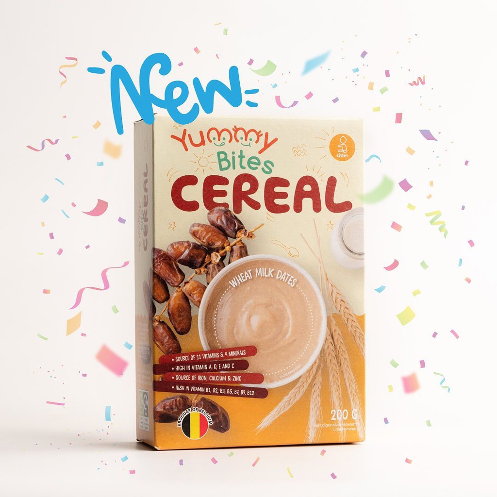 Yummy Bites Cereal Wheat Milk Dates / Cereal Bayi 6m+ - 200g