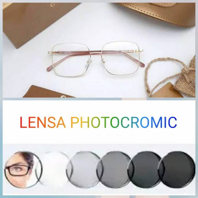 Paket frame+lensa.. Frame kacamata 7335