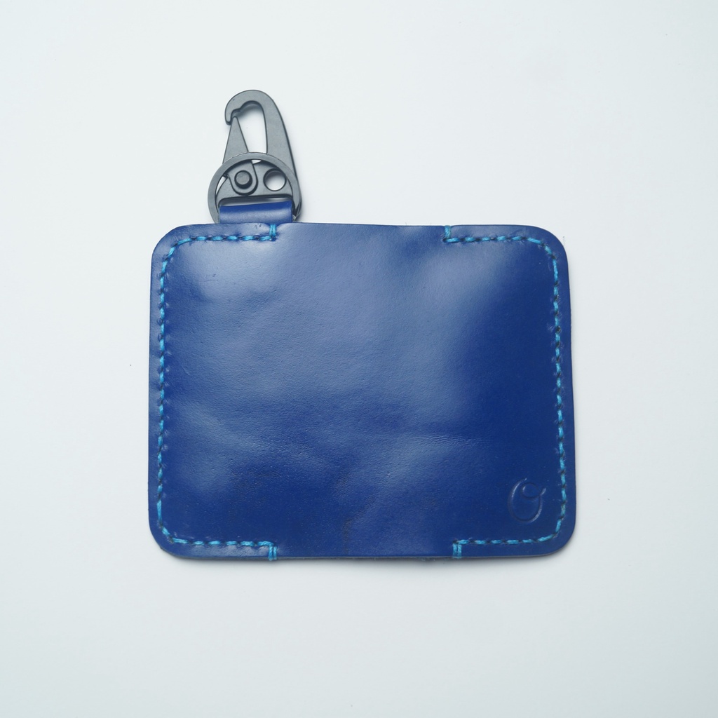 Dompet STNK Mobil Kulit Asli Pull Up Warna Biru Seri Alpen