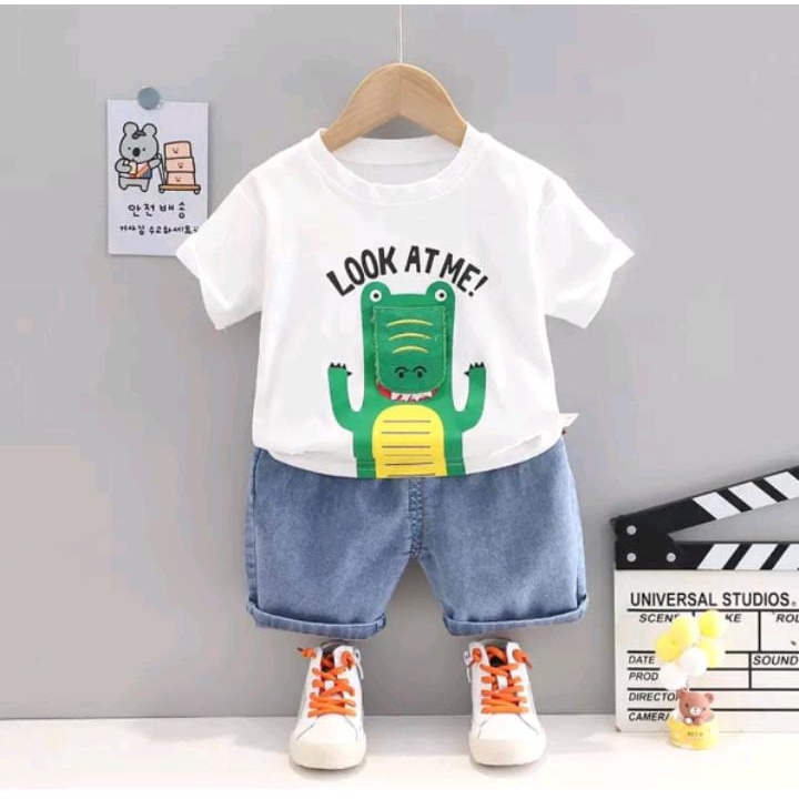 SETELAN JEANS ANAK PEREMPUAN/SETELAN ANAK KOREAN STYLE 1-5 TAHUN