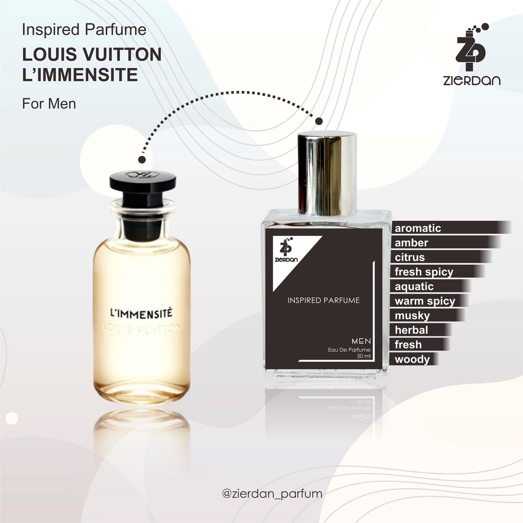 Zierdan Inspired Parfum Louis Vuitton L'Immensite Parfume Farfum Minyak Wangi Tahan Lama Wanita Cewek