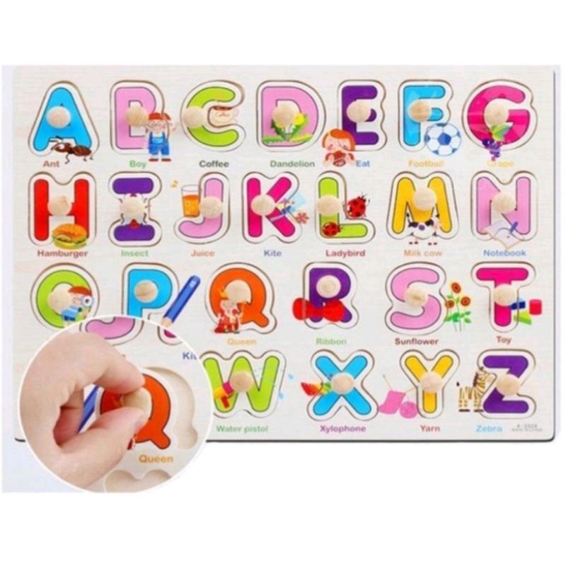 JIGSAW PUZZLE KAYU KNOB MAINAN KAYU EDUKASI EDUKATIF ANAK BAYI BALITA 1 TAHUN MURAH COD FREE BUBBLE