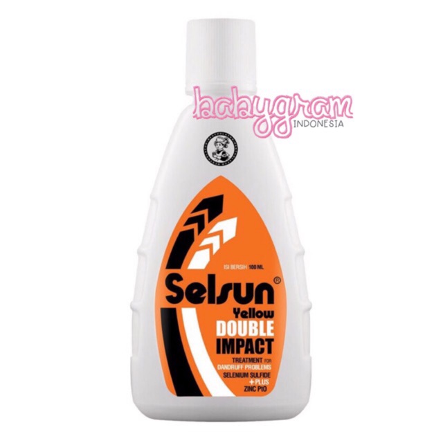 ORIGINAL BPOM Selsun Yellow Double Impact Shampoo 50 ml 100ml / Sampo Obat Anti Ketombe Dandruff