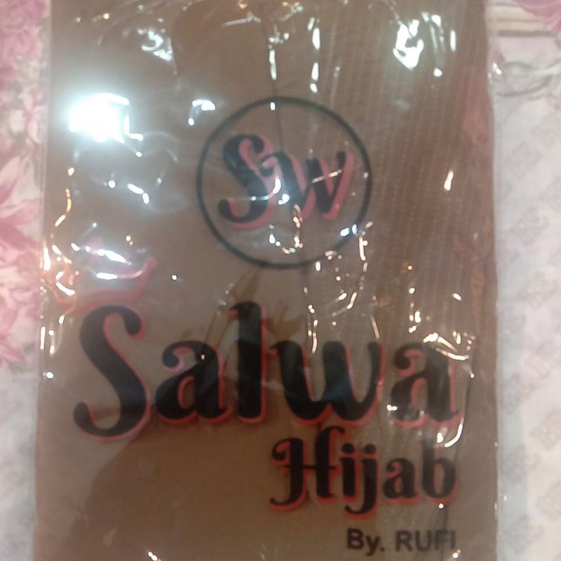 TERBARU!! KHIMAR 2LAYER BERSWAROSKY CHANEL-COKLAT TUA