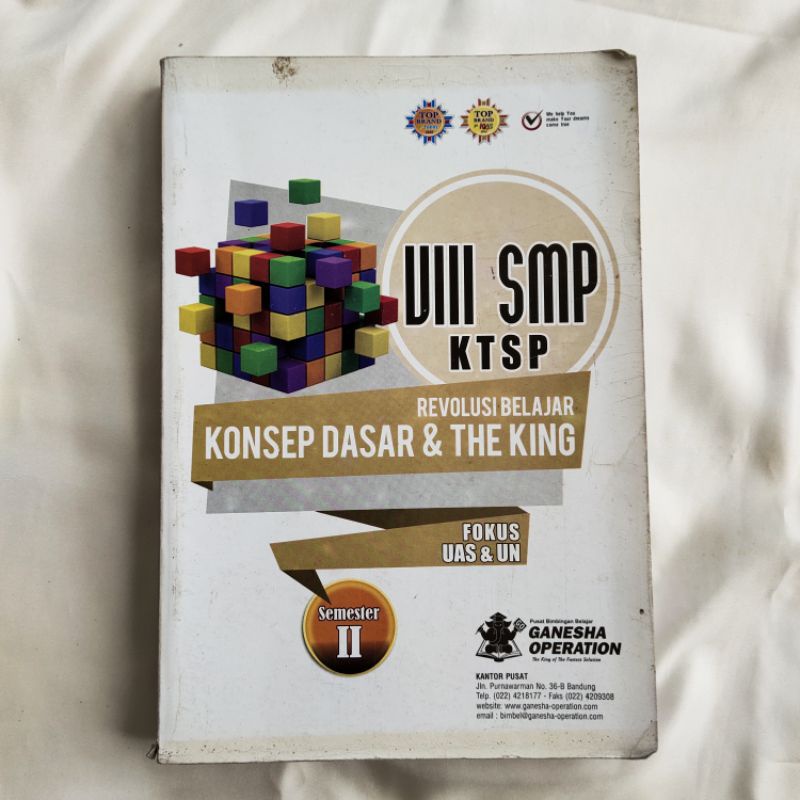 Buku Koding 8 SMP semester 2 bimbel Ganesha Operation (go)