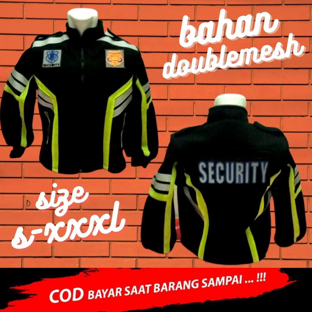Romket Jaket Rompi Security Rompi Security Jaket Security Bahan MESH Tebal Jaket Rompi Pria SIZE S-X