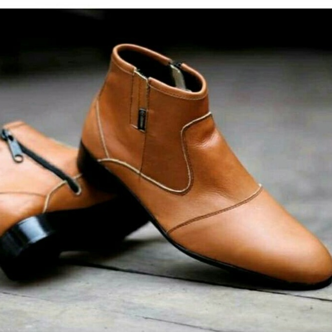 sepatu putih boots pantofel pria kulit asli/sepatu formal pria original/sepatu copper biota pantofel