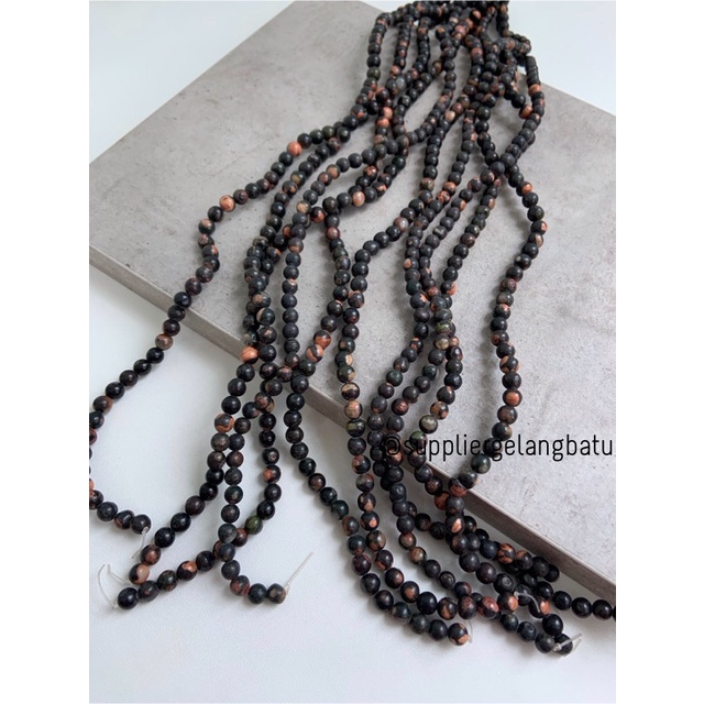 bahan batu import grey cloisonne 6mm round stone natural abu orange Natural Cloisonne Sangat cocok untuk gelang dan kalung (best seller) Size 6mm  Isi sekitar 60pcs/ string ambil banyak harga grosir   Reseller welcome ya, kami sudah biasa packing ke Bali,