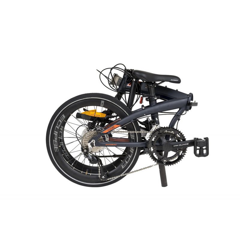 Sepeda Lipat Element Folding Bike Ecosmo z9 451 Blue Orange,Sepeda Lipat 2 x 9 Speed Garansi-2