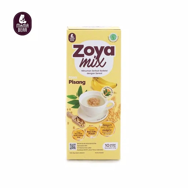 MamaBear Zoya / Soya Mix Pelancar ASI PAKET 3 (ZOYAMIX SOYAMIX 1 BANANA 1 COKELAT 1 MELON)