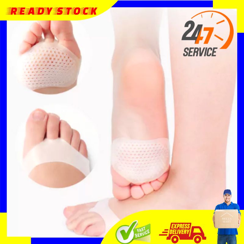 BARU LEBIH FLEKSIBEL  SM Alas Pelurus Pemisah Jari Separator Jempol Kaki Sepatu Shock Absorb Silicon