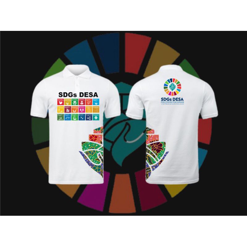  KAOS  SDGs DESA REQUEST WARNA dan FREE SABLON  DESAIN 