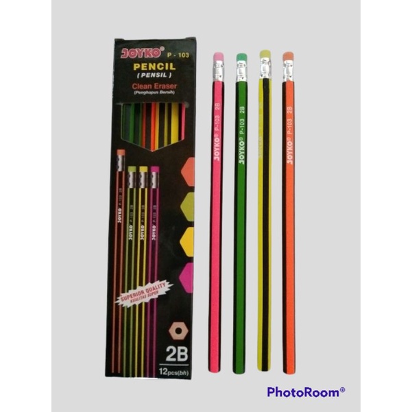 

Joyko P-103 pensil dilengkapi penghapus bersih