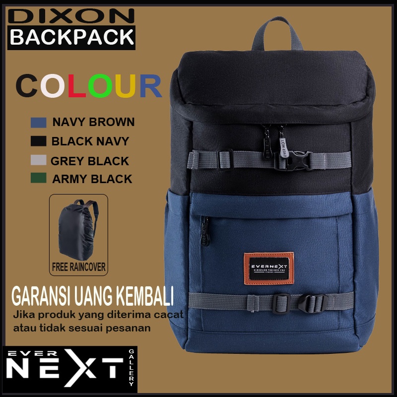 Promo tas backpack pria wanita ransel sekolah tas laptop tas punggung backpacker tas gendong pria tas ransel kerja unisex tas travel cowok kualitas branded import Dixon series