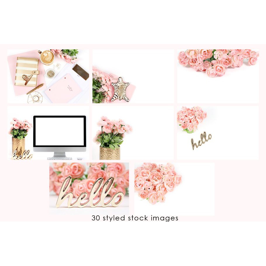 Flower Bundle Pinkand Gold Bundle - JPEG Ultra HD