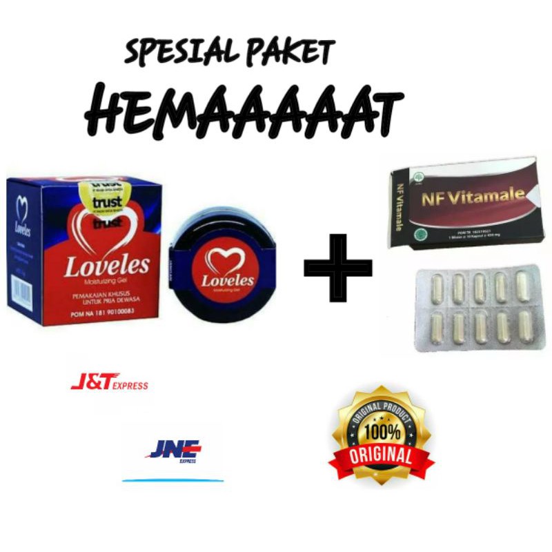 PAKET HEMAT_LOVELES_NF VITAMILE_100%ORIGINAL OBAT PRIA_KUAT_TAHAN LAMA SEDIA TITAN GEL_VIAGRA  DLL