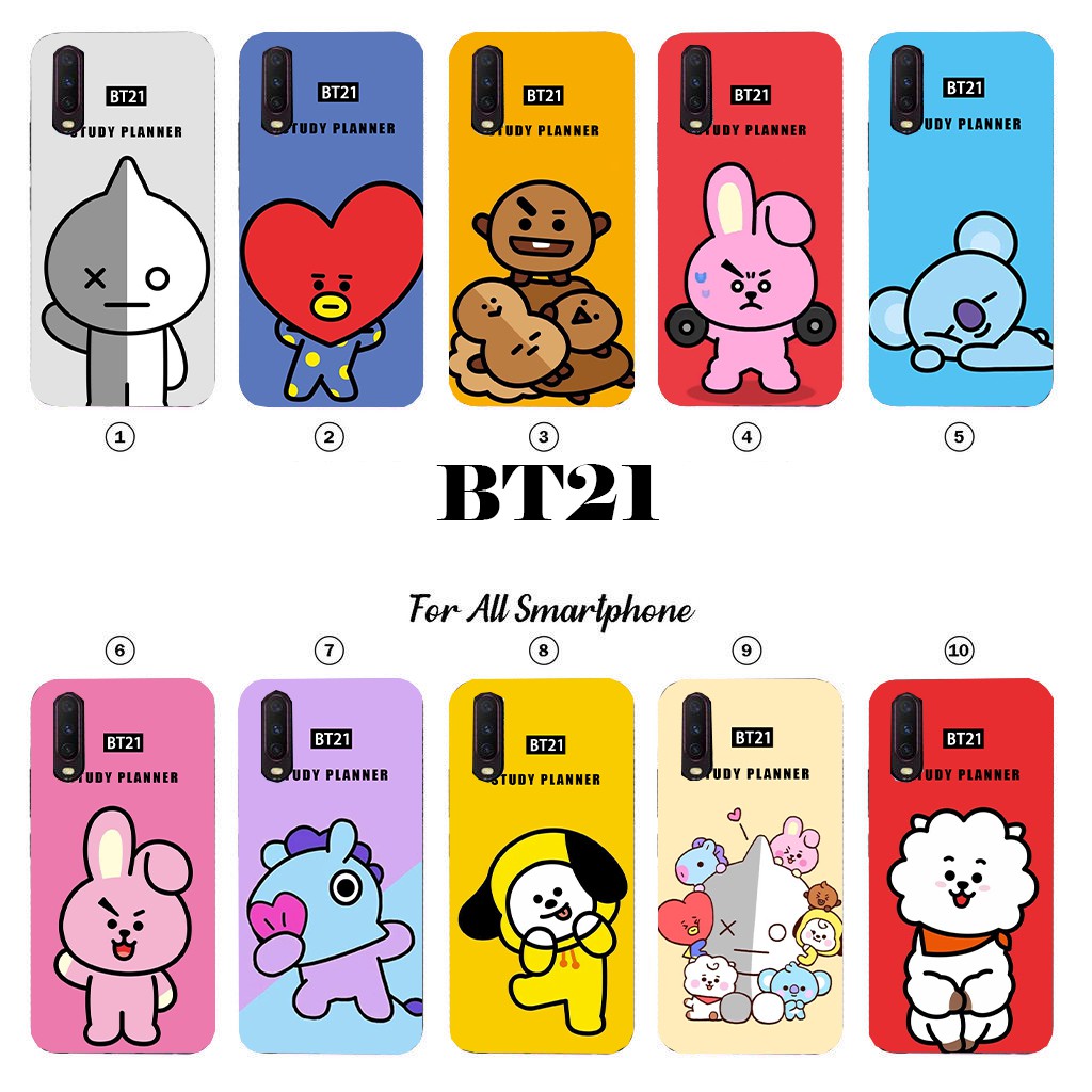 [JJ01] Hardcase 3D BT21 Design For All Type Smartphone