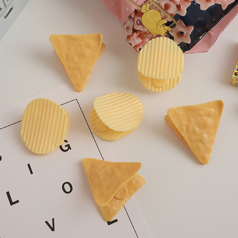 Creative Potato Chips Shape Sealing Clip Cute Paper File Storage Clip