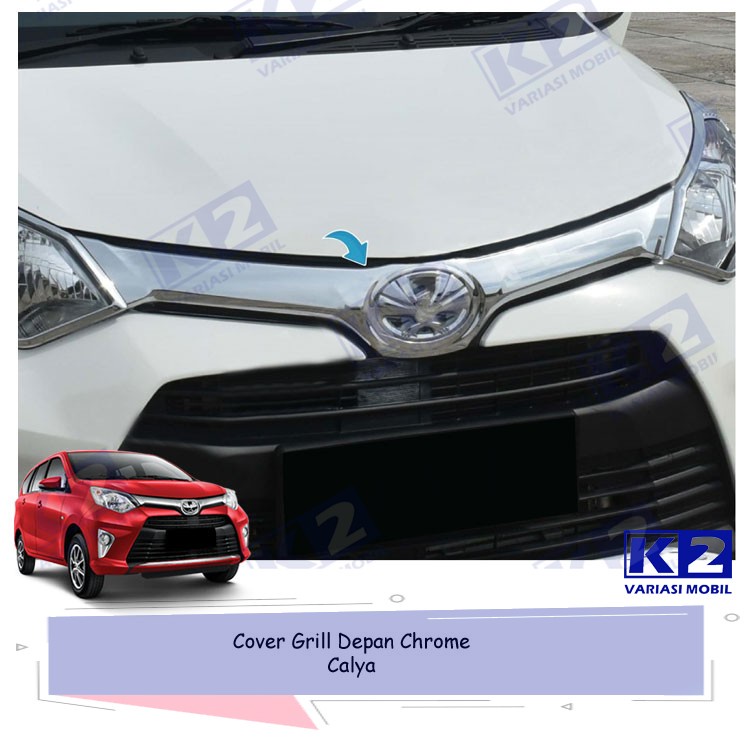 Cover Grill Depan Front Grill Cover Chrome Mobil Calya