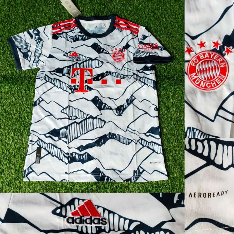Jersey bola Bayern Munchenn 3rd Abstrak 2021/2022 grade ori import