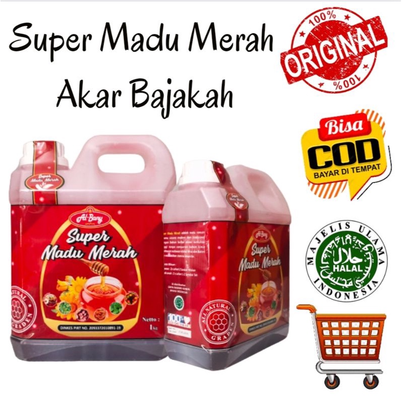 

Super Madu Merah Al-Bany Plus Akar Bajakah Nett 1000gr