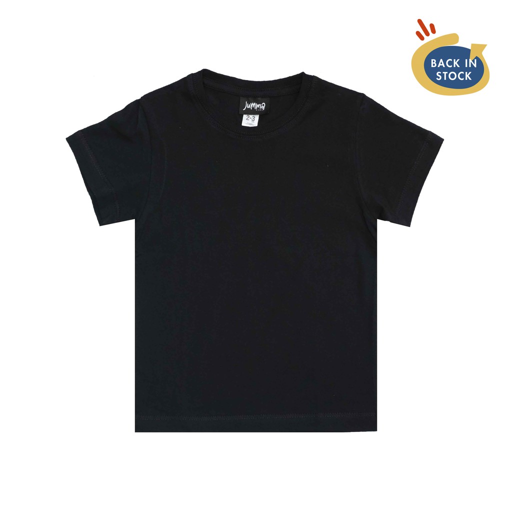 

Jummakids Black Jet Basic Tshirt Anak