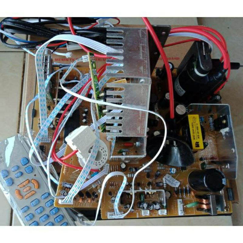 MESIN TV SLIM WCOM.MESIN TV CHINA SLIM 21 + burble warp aman