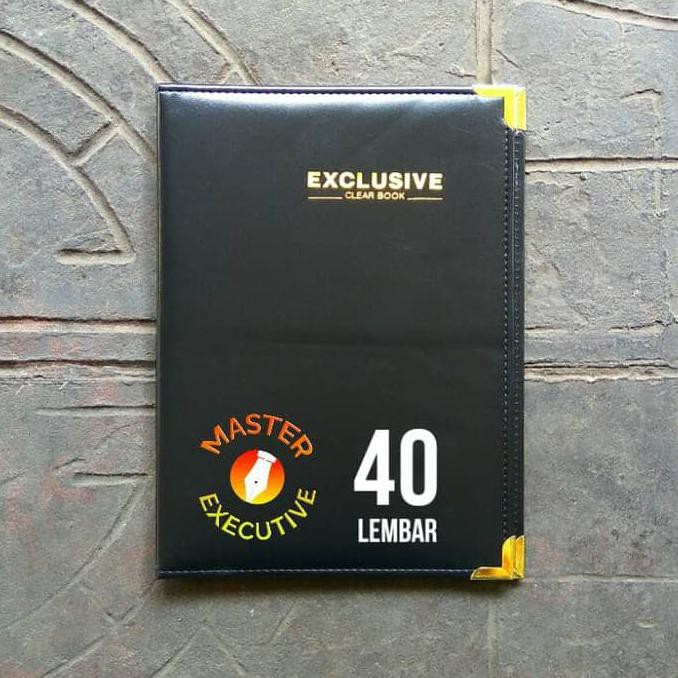

Toyo Exclusive Display Book 40 Lembar / Clear Holder F4 Kulit Hitam