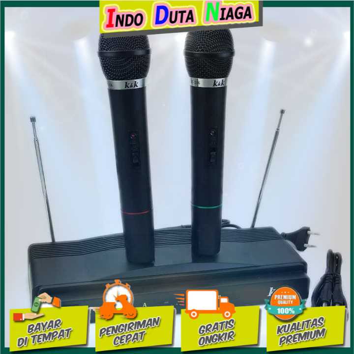 IDN TECH - K&K Microphone Karaoke High Quality Handheld Wireless Mic - WM-306