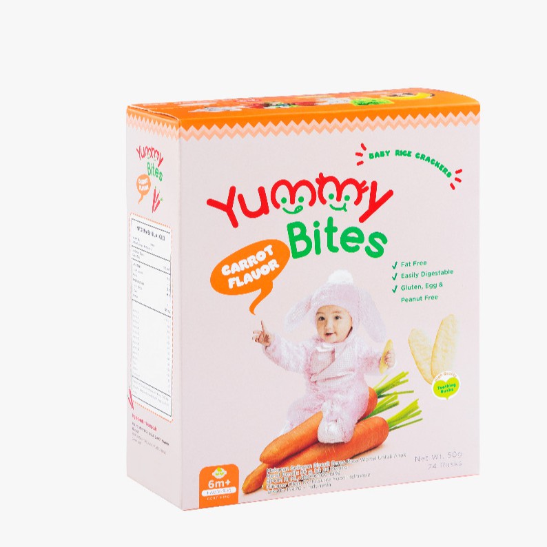 Yummy Bites Carrot Flavour (50 g) 24pc