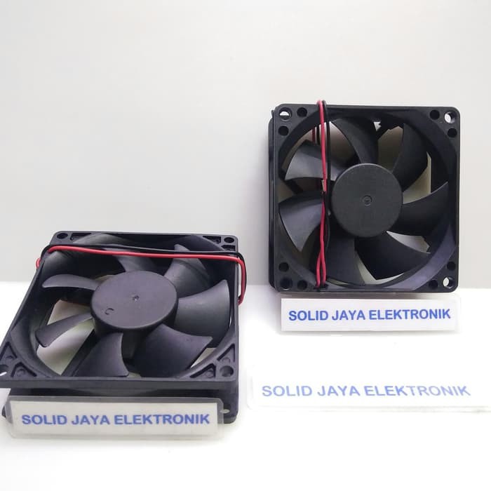 Kipas DC 12V 8x8 CM - Fan DC 12 Volt - Kipas Pendingin Elektronik