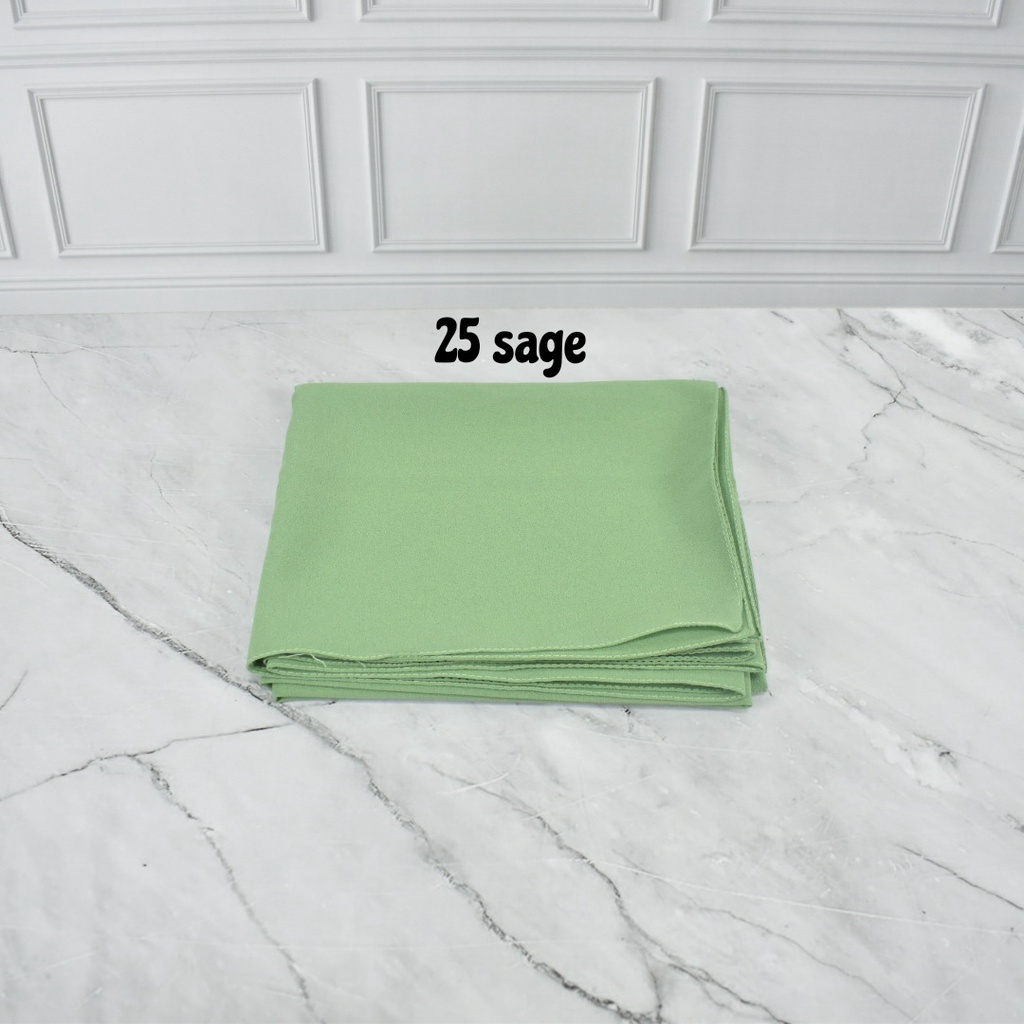 DIAMOND CREPE PASHMINA DIAMOND PREMIUM  JILBAB PASHMINA POLOS KERUDUNG PASHMINA DAIMOND WARNA 1-25 sage