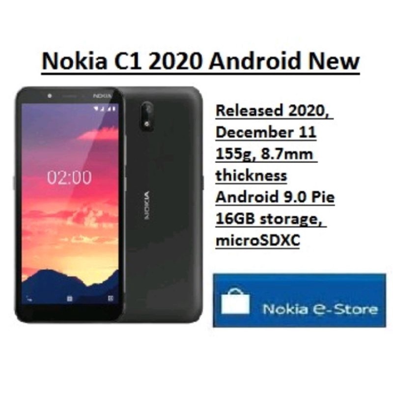 NOKIA C1 2020 ANDROID NEW GARANSI RESMI