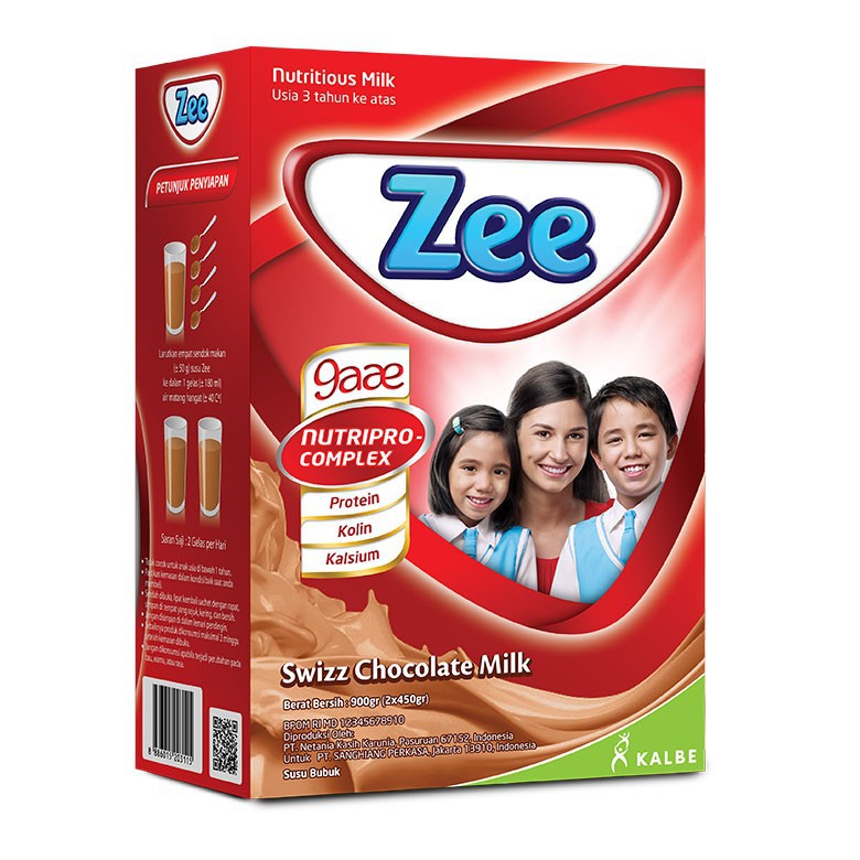 

ZEE Nutrpro Complex Rasa Coklat/Madu/Vanila Reguler Box 900gr/babymart.